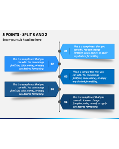 5 Points - Split 3 and 2 PPT Slide 1