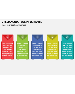 5 Rectangular Box Infographic PPT Slide 1