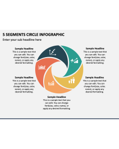 5 Segments Circle Infographic PPT Slide 1