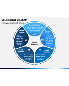 5 Slice Circle Diagram PPT Slide 1