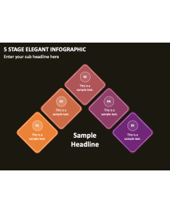 5 Stage Elegant Infographic PPT Thumbnail