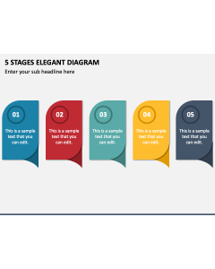 5 Stages Elegant Diagram PPT Slide 1
