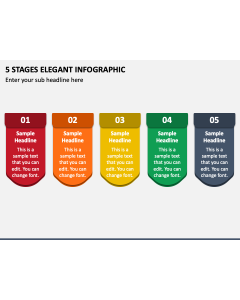 5 Stages Elegant Infographic PPT Slide 1