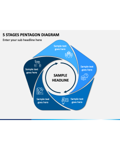 5 Stages Pentagon Diagram Slide 1