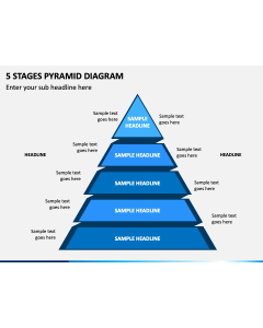 5 Stages Pyramid Diagram Slide 1