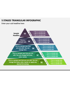 5 Stages Triangular Infographic PPT Slide 1