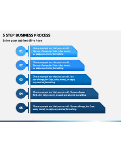 5 Step Business Process PPT Slide 1