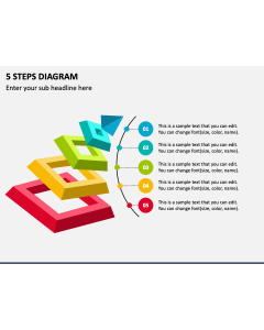 5 Steps Diagram PPT Slide 1