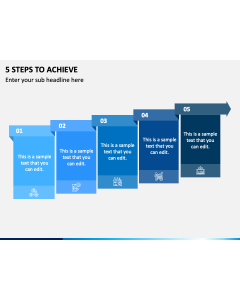 5 Steps To Achieve PPT Slide 1