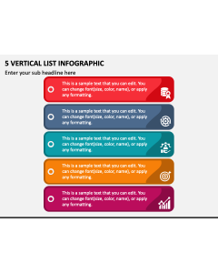 5 Vertical List Infographic PPT Slide 1