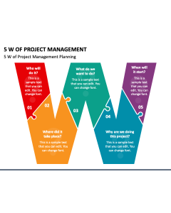 5W of Project Management PPT Slide 1