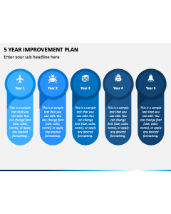 5 Year Improvement Plan PPT Slide 1