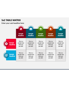 5x2 Table Matrix PPT Slide 1