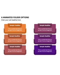 6 Animated Folder Options PPT Thumbnail