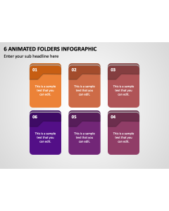 6 Animated Folders Infographic PPT Thumbnail