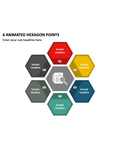 6 Animated Hexagon Points PPT Thumbnail