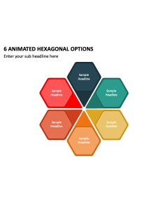 6 Animated Hexagonal Options PPT Thumbnail