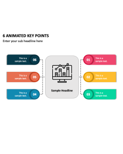 6 Animated Key Points PPT Thumbnail