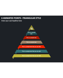 6 Animated Points - triangular Style PPT Thumbnail