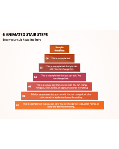 6 Animated Stair Steps PPT Thumbnail