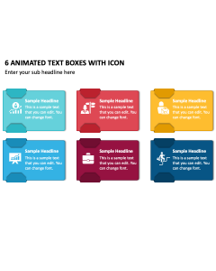 6 Animated Text Boxes with Icon PPT Thumbnail