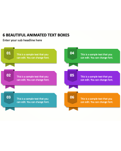 6 Beautiful Animated Text Boxes PPT Thumbnail
