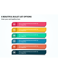 6 Beautiful Bullet List Options PPT Thumbnail
