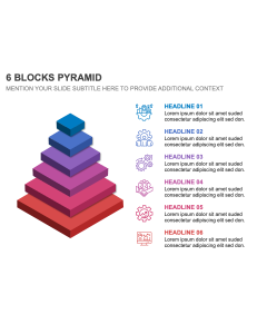 6 Blocks Pyramid PPT Thumbnail