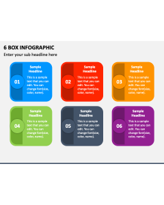 6 Box Infographic PPT Slide 1