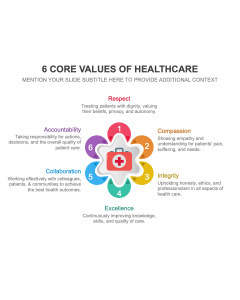 6 Core Values of Healthcare PPT Thumbnail