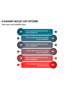 6 Elegant Bullet List Options PPT Thumbnail