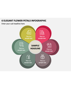6 Elegant Flower Petals Infographic PPT Slide 2