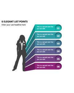 6 Elegant List Points PPT Slide 2