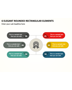 6 Elegant Rounded Rectangular Elements PPT Thumbnail