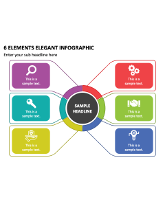 6 Elements Elegant Infographic PPT Slide 2