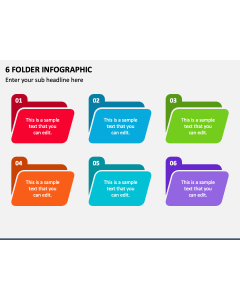 6 Folder Infographic PPT Slide 2