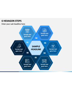 6 Hexagon Steps Slide 1