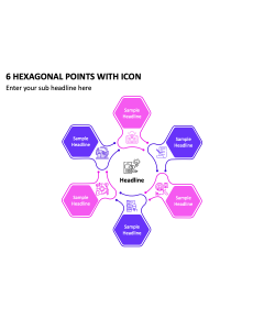 6 Hexagonal Points with Icon PPT Thumbnail