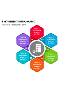 6 Key Benefits Infographic PPT Slide 2