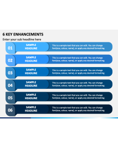 6 Key Enhancements PPT Slide 1