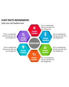 6 Key Facts Infographic PPT Slide 2