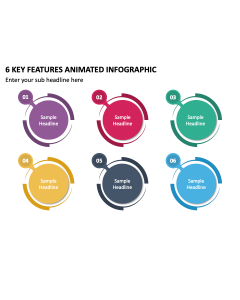 6 Key Features Animated Infographic PPT Thumbnail