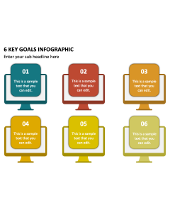 6 Key Goals Infographic PPT Slide 2