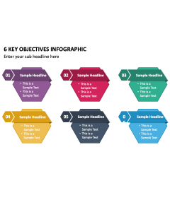 6 Key Objectives Infographic PPT Slide 2