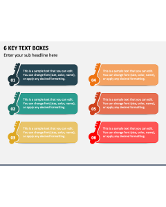 6 Key Text Boxes PPT Slide 2