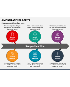 6 Month Agenda Points PPT Slide 1