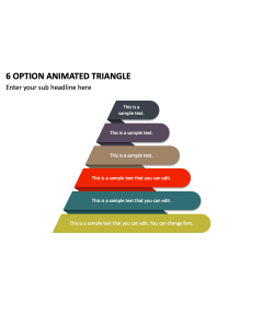 6 Option Animated Triangle PPT Thumbnail