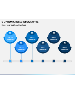 6 Option Circles Infographic PPT Slide 1