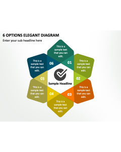 6 Options Elegant Diagram PPT Slide 2