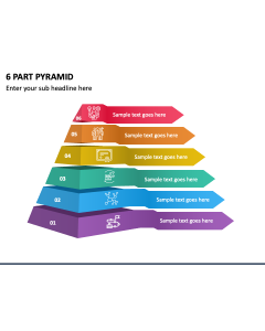 6 Part Pyramid PPT Thumbnail